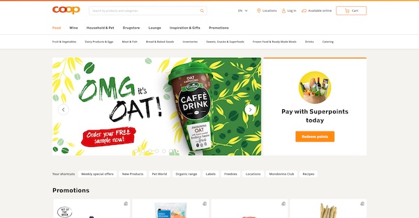 Coop.ch: Redevelopment of the Retail Webshop