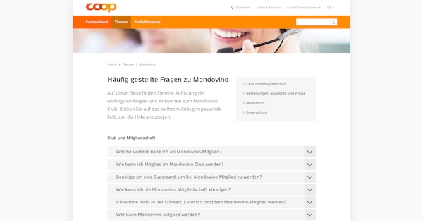 Coop Customer Service Relaunch